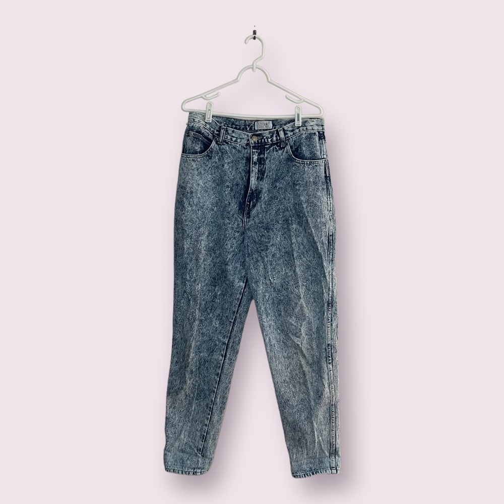 VINTAGE 90s GENUINE Acid Wash Denim High-Waisted Jeans